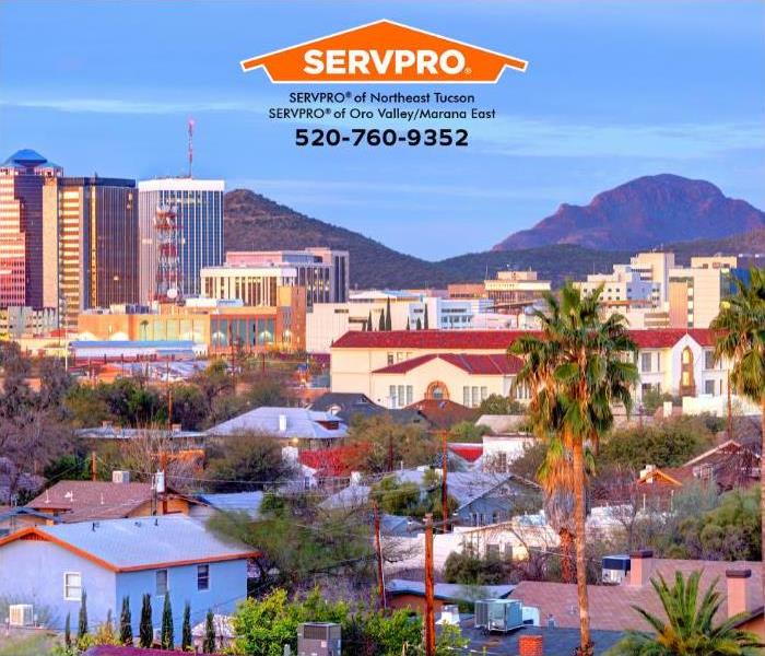 A picture of downtown Tucson, Arizona, is shown.